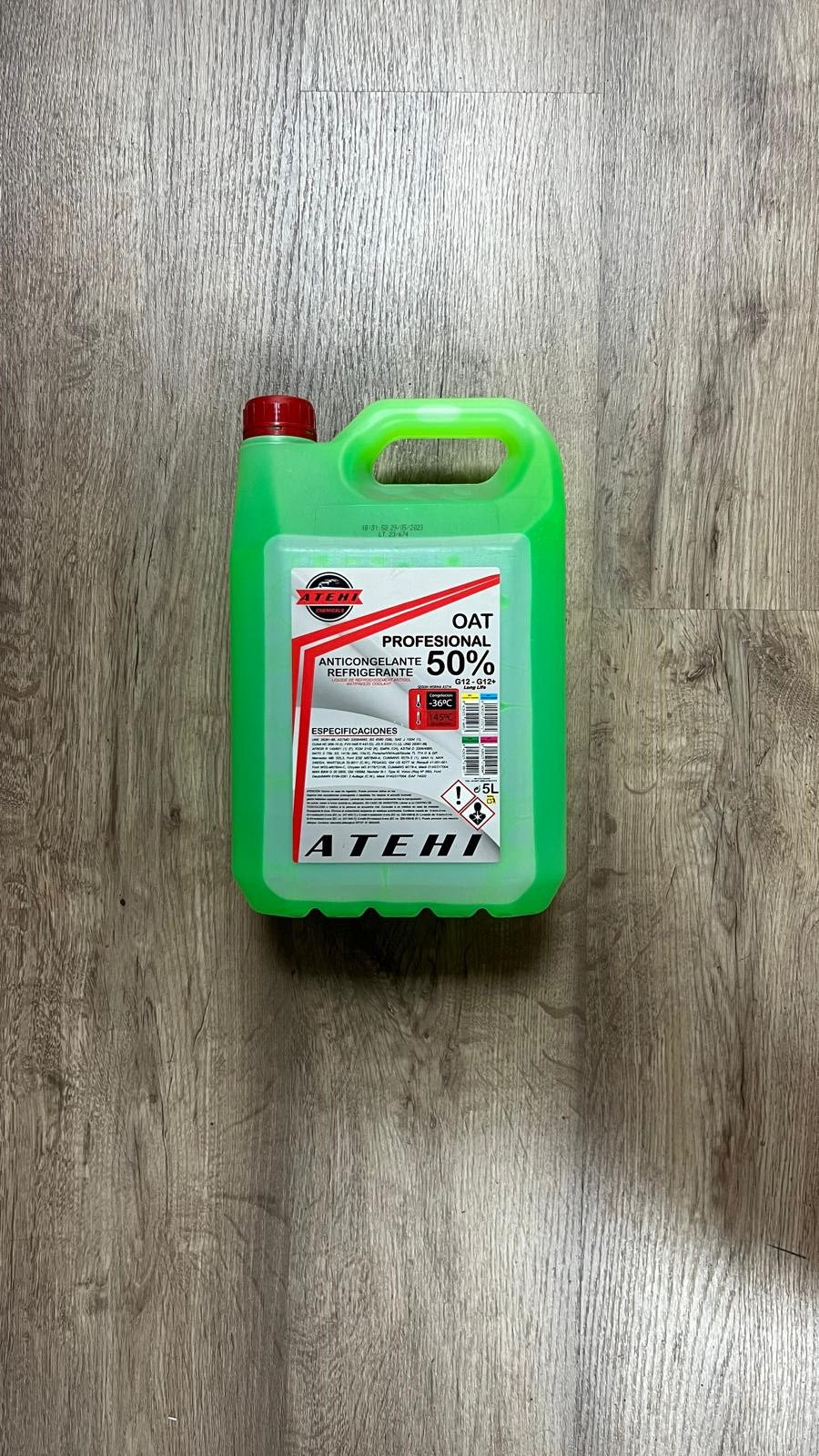 Atehi Anticongelante 50% G12 ORGANICO VERDE