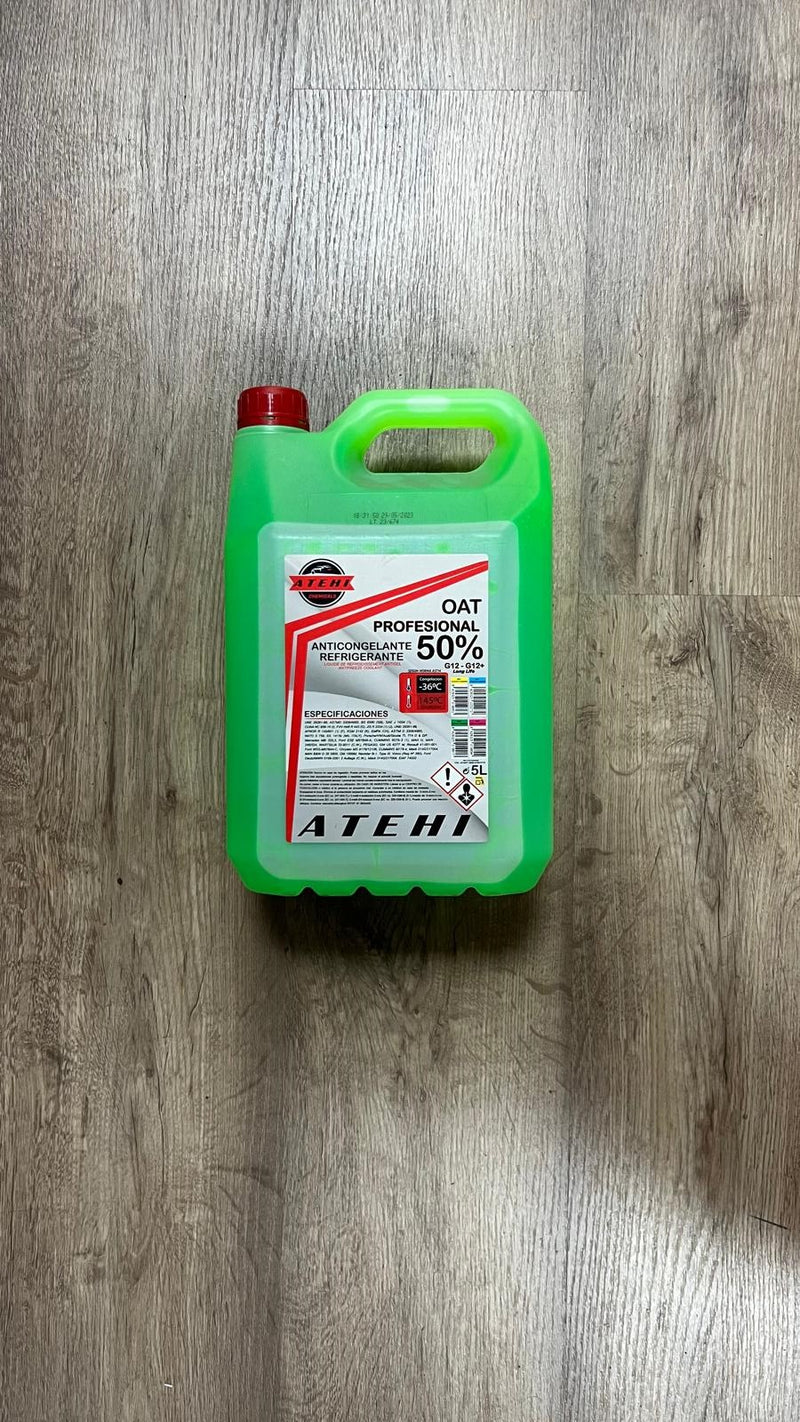 Atehi Anticongelante 50% G12 ORGANICO VERDE