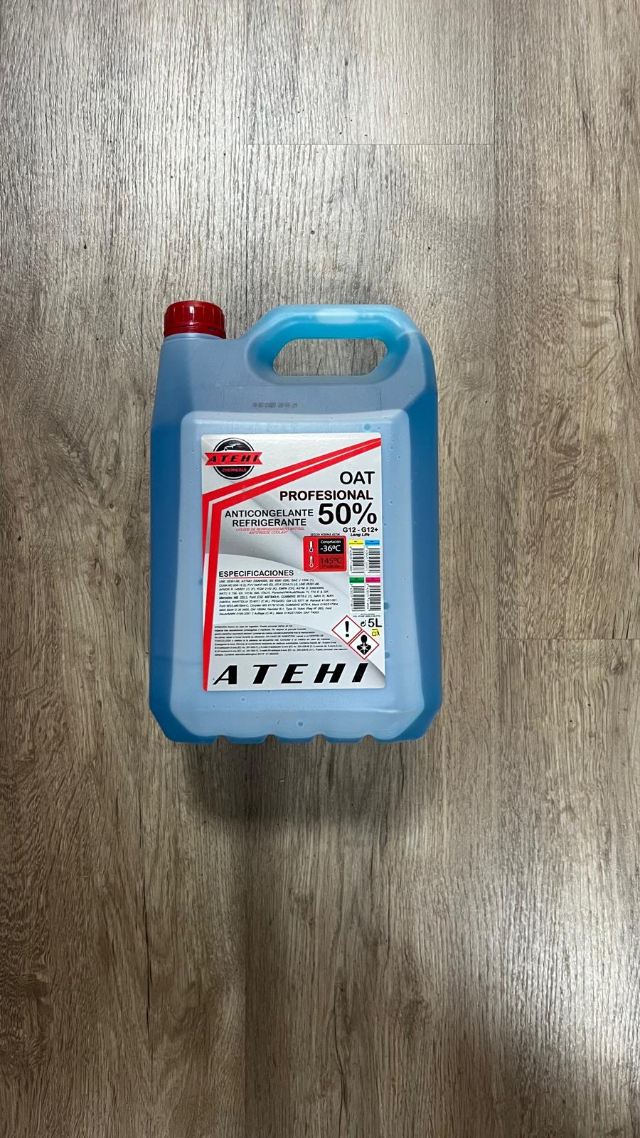 Atehi Anticongelante 50% G12 ORGANICO AZUL