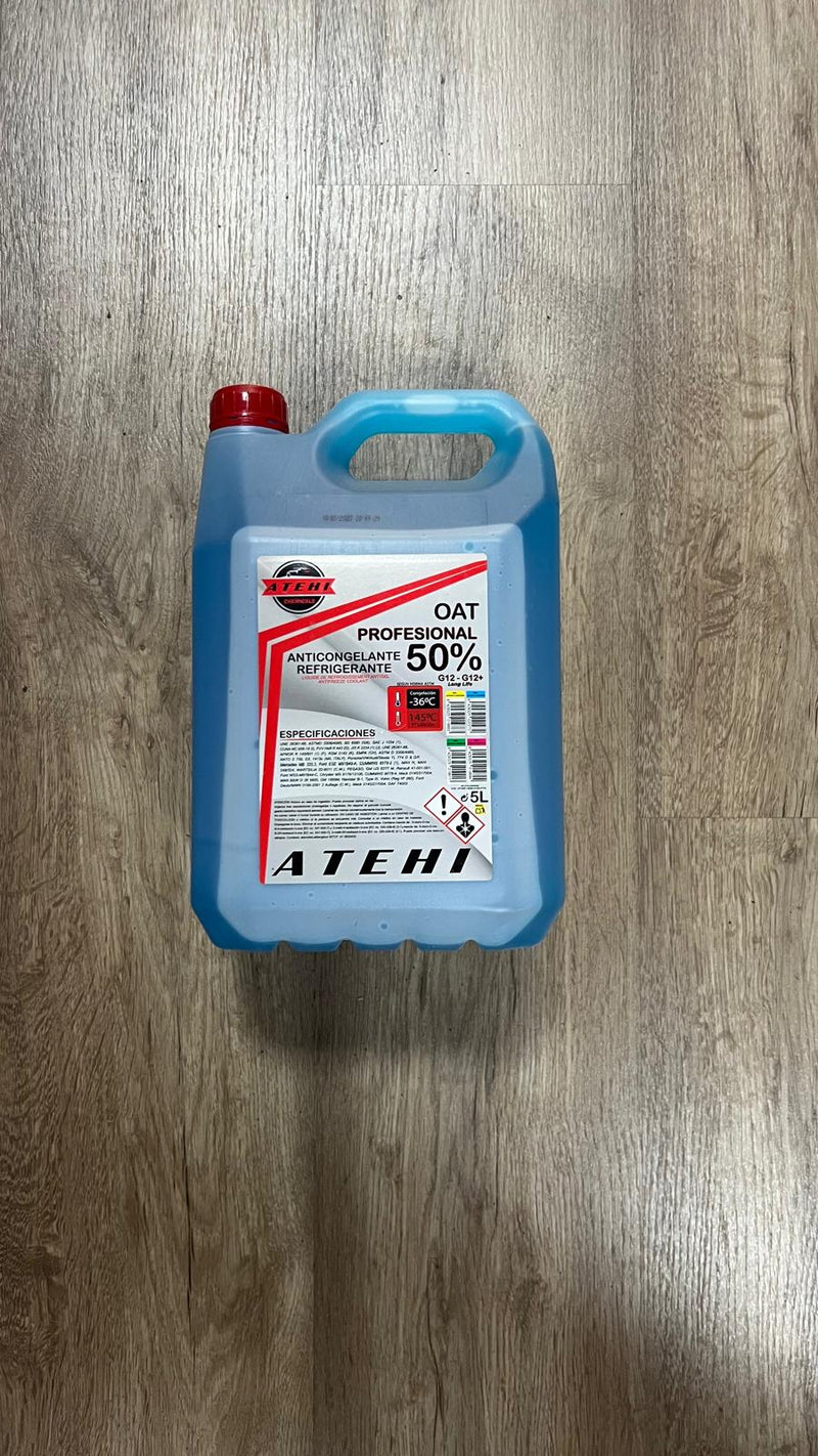 Atehi Anticongelante 50% G12 ORGANICO AZUL