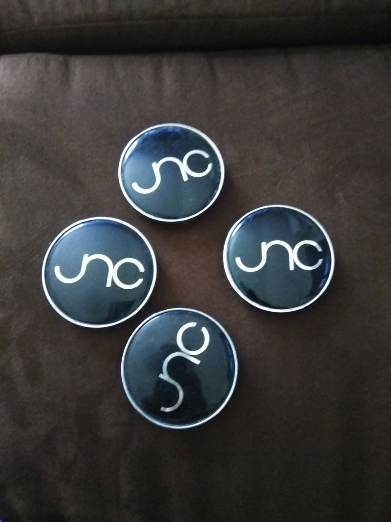 LOGO ADHESIVO LLANTAS JNC WHEELS 65mm KIT 4 PIEZAS