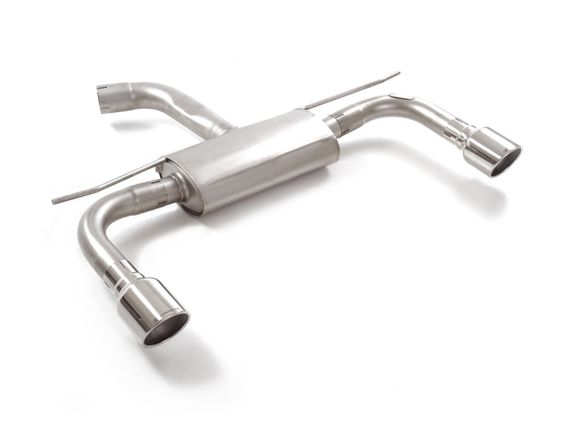 Silencioso trasero doble en acero inox con salidas redondas 102 mm Sport Line - Ragazzon