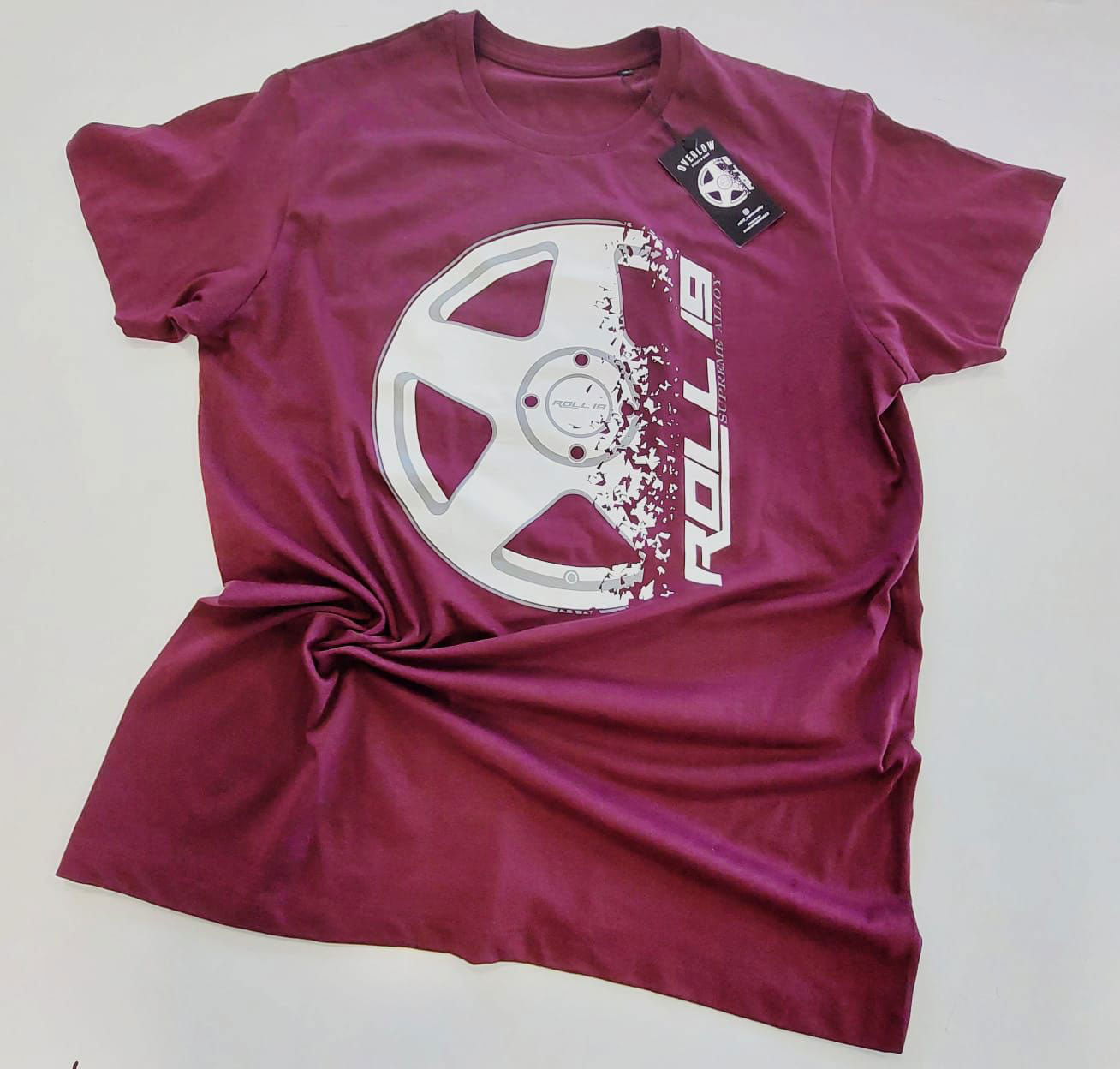 Camiseta Overlow ROLL19 - Burdeos