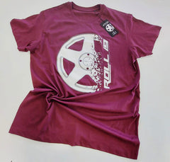 Camiseta Overlow ROLL19 - Burdeos
