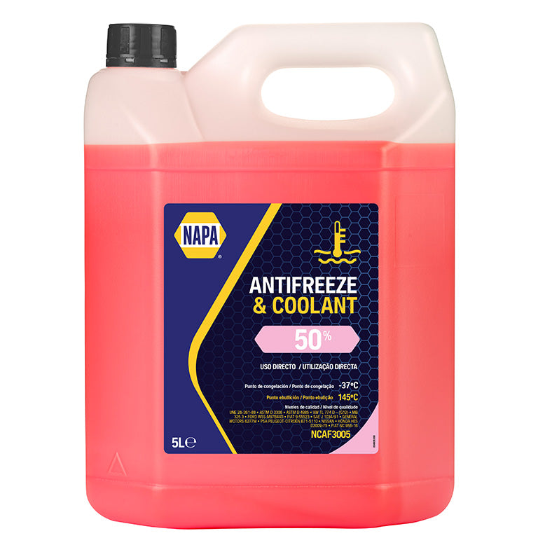 ANTICONGELANTE NAPA 50% ORGANICO ROSA 5LT