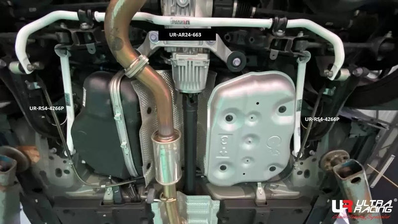 Barras de refuerzo inferior traseras laterales – Toyota Yaris GR (Ultra Racing)