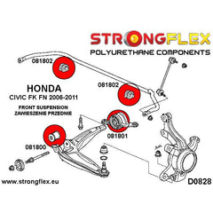 Kit casquillos suspensión delantera sport - Strongflex