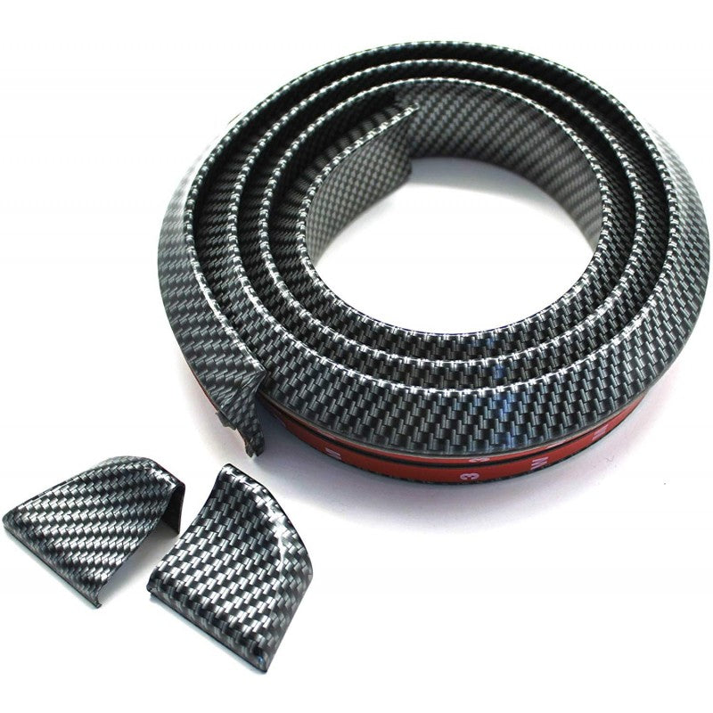 MOLDURA GOMA ALERON SIMIL CARBONO FLEXIBLE