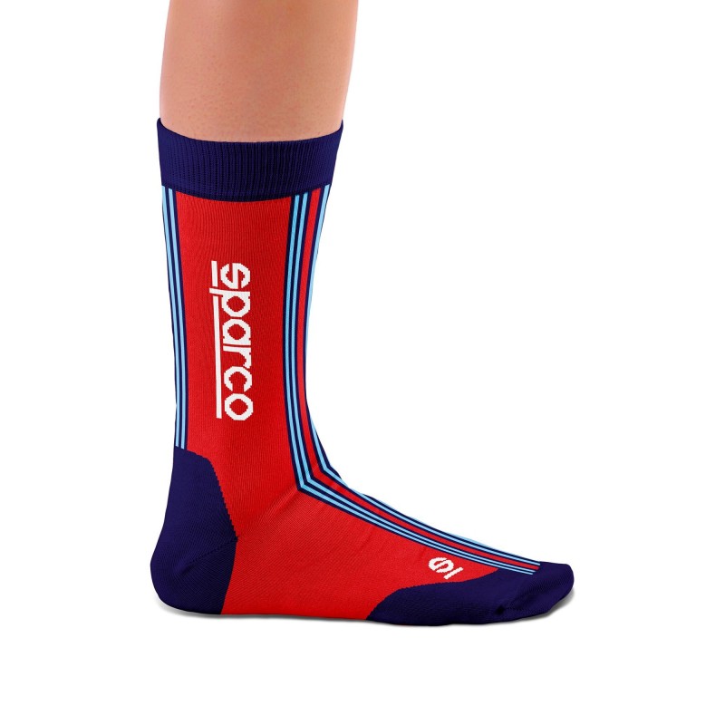 CALCETINES SPARCO DISEÑO MARTINI-R TALLA ROJO/AZUL MARINO