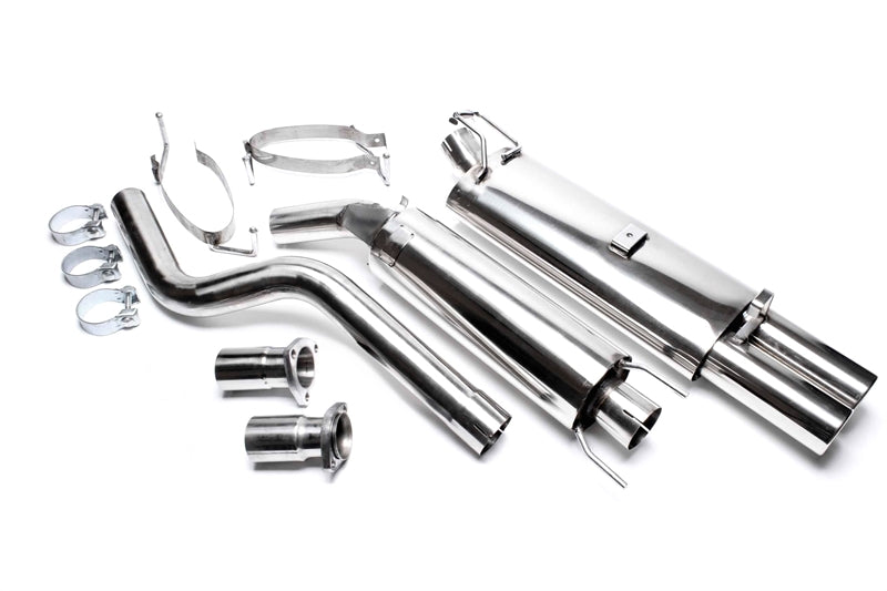 Sistema de acero inoxidable TA Technix 2x76mm adecuado para Opel Astra F-CC, Kadett E-CC, Kadett E Cabriolet
