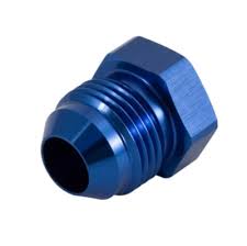 TAPON MACHO - AN10 JIC ALUMINIO AZUL