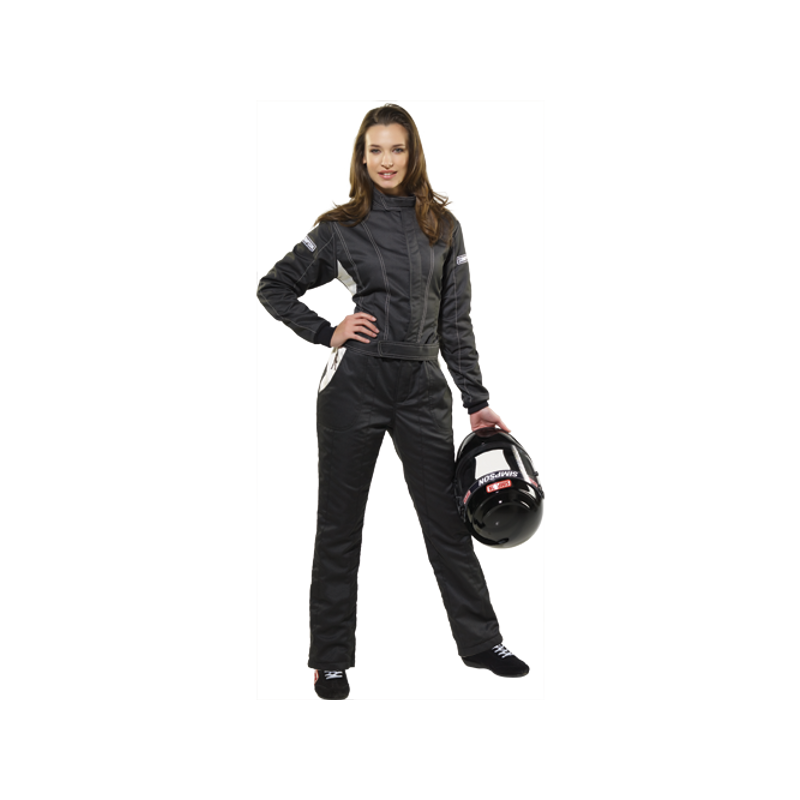 MONO DE CARRERAS SIMPSON RACING VIXEN II PARA MUJER NEGRO/BLANCO