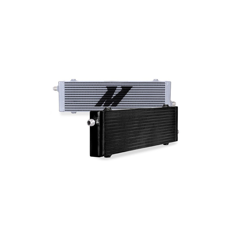 Universal Cross Flow Bar & Plate Oil Cooler, Largo, Plata