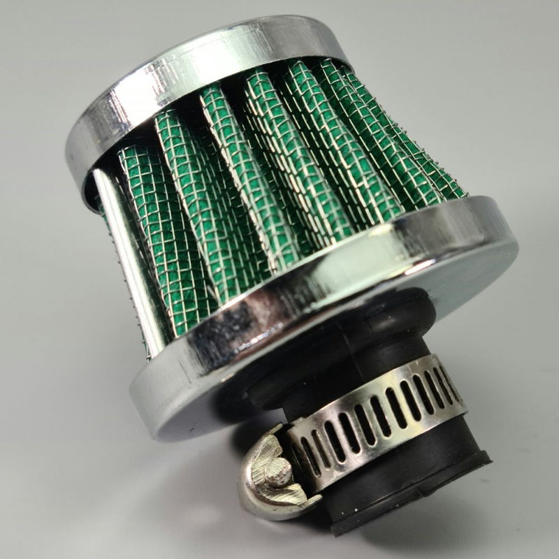 Mini filtro cónico ASH verde anonizado 15mm