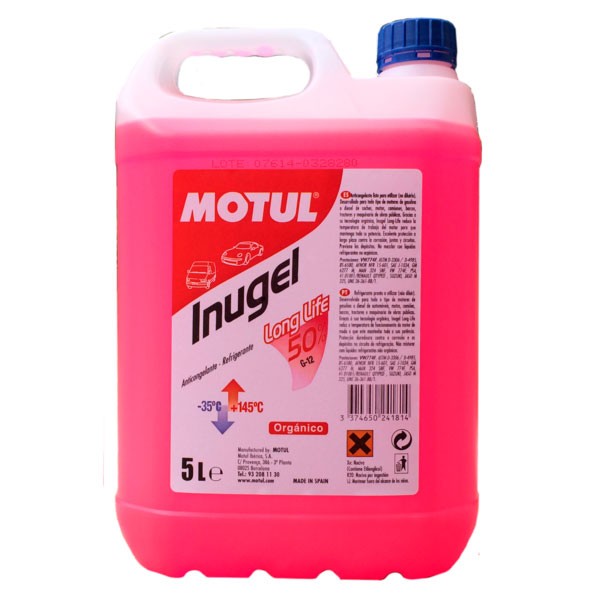 Motul Inugel Long Life G12 50% (Rosa) 5L