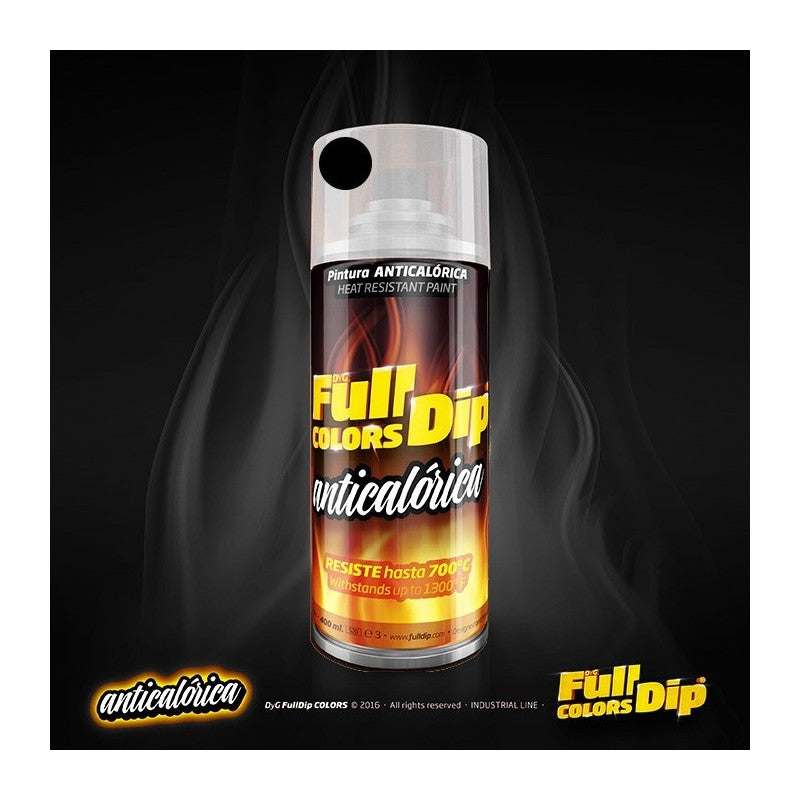 Bote de spray Full Dip - Full Colors - Anticalórico Negro - 400ML