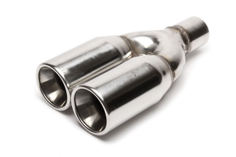 Cola de escape TA Technix acero inoxidable universal 2 x 89 mm redondo / con brida
