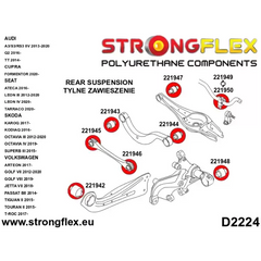 Silentblock interior del brazo trasero superior. Sport – VAG Varios (Strongflex)