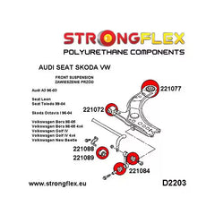 Kit de silentblocks de suspensión completo SPORT – S3 8L/TT 8N (Strongflex)