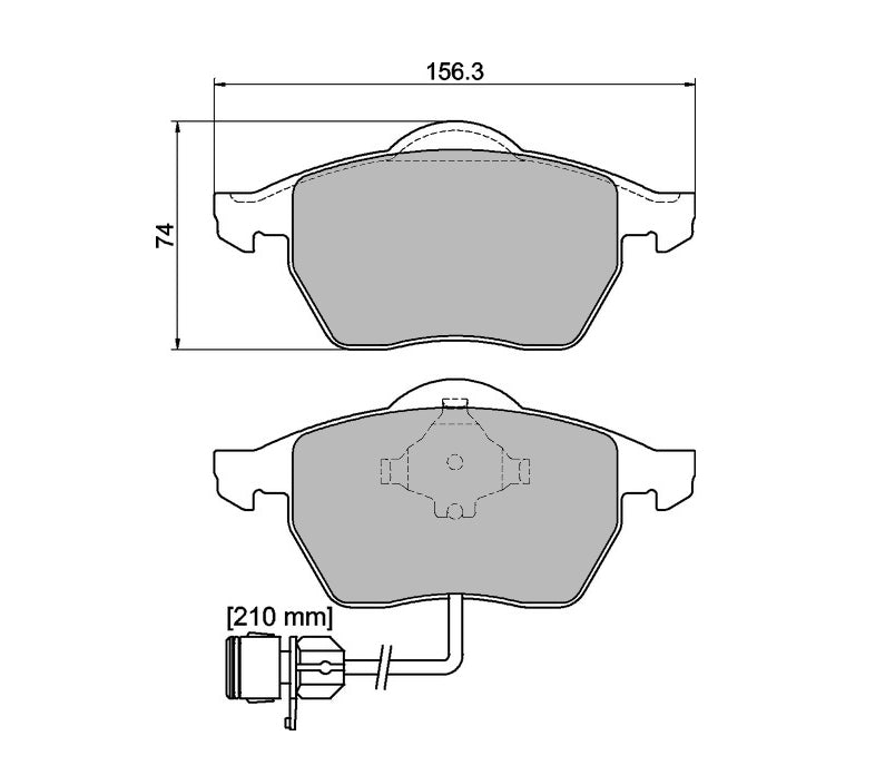 Pastilla de freno delanteras 924 Pro Track (PBS Brakes)
