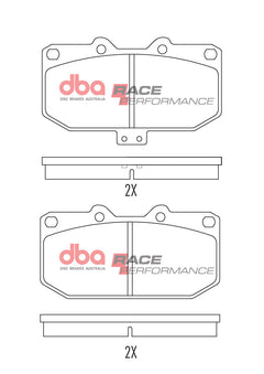 Pastillas de freno delanteras Race Performance – Nissan 200SX S14 (DBA)