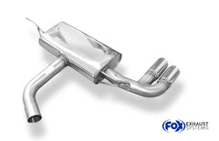 VW Golf VII - mit starrer Hinterachse final silencer on left
