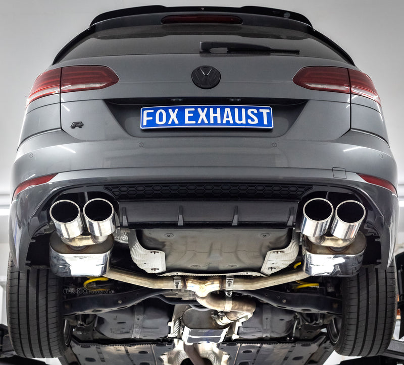 VW Golf VII Variant R – Silenciadores traseros y delanteros 4Motion – 2x115x85 Tipo 32 derecha/izquierda - Fox