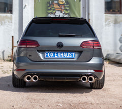 VW Golf VII Variant R - 4-Motion Silenciador trasero y delantero - 2x100 Tipo 29 derecho/izquierdo- Fox