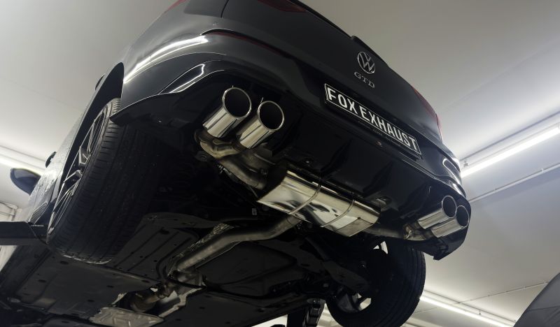 Salida de silenciador trasero derecha/izquierda para VW Golf 8 GTD con conexión - Fox