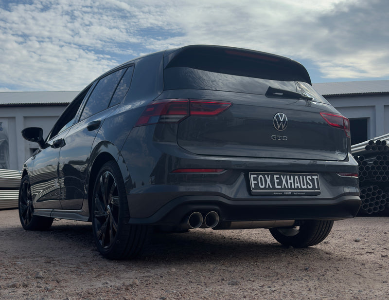 Silenciador trasero VW Golf 8 GTD - 2x90 tipo 25 - Fox
