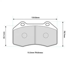 Pastillas delanteras 8541 Pro Comp (PBS Brakes)