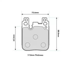 Pastillas traseras 8686 Pro Race (PBS Brakes)