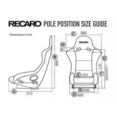 ASIENTO RECARO (TUV) POLE POSITION - PIEL ARTIFICIAL NEGRO/DINAMICA ROJO PILOTO&COPILOTO