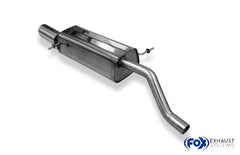 Silenciador trasero JHH para Ford Fiesta MK8 - 1x100 Tipo 25 - Fox