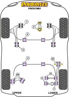 Silentblock delantero del trapecio delantero - Powerflex