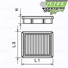 FILTRO SUSTITUCION GREEN P960530 PANEL