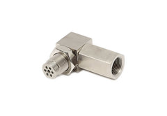 Eliminador de sensor lambda universal TA Technix Mini Kat de 90° - dimensiones M18 x 1,5 x 45 mm - adecuado para bajante/catalizador deportivo/postcatalizador