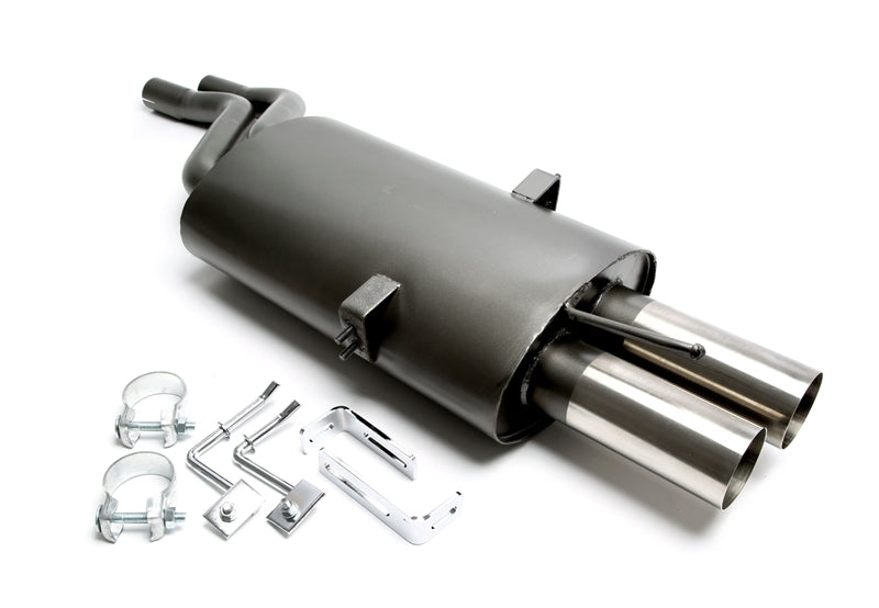 Escape trasero 2x76mm fits BMW 3 Series E46 Sedan, Coupe, Convertible, Touring - Ta Technix