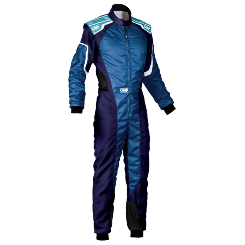 TRAJE DE CARRERAS KS-3 KART AZUL / BLANCO / CIAN