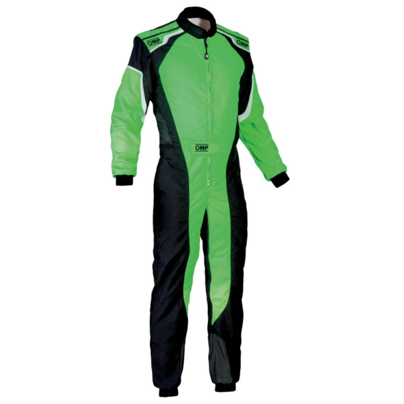 TRAJE DE CARRERAS KS-3 KART NEGRO / VERDE FLUO