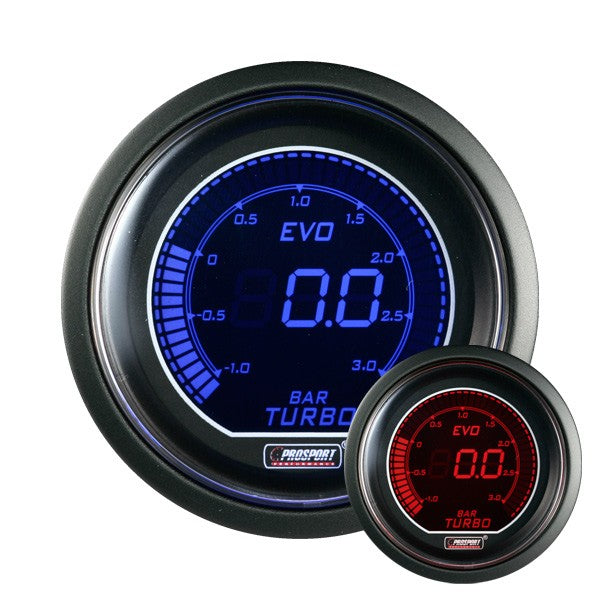 Reloj electrónico de presión de turbo Prosport Evo