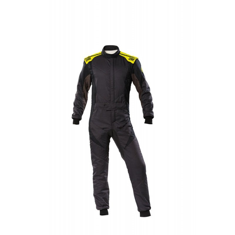 TRAJE DE CARRERAS FIRST EVO FIA 8856-2018 ANTRACITA / AMARILLO FLUO