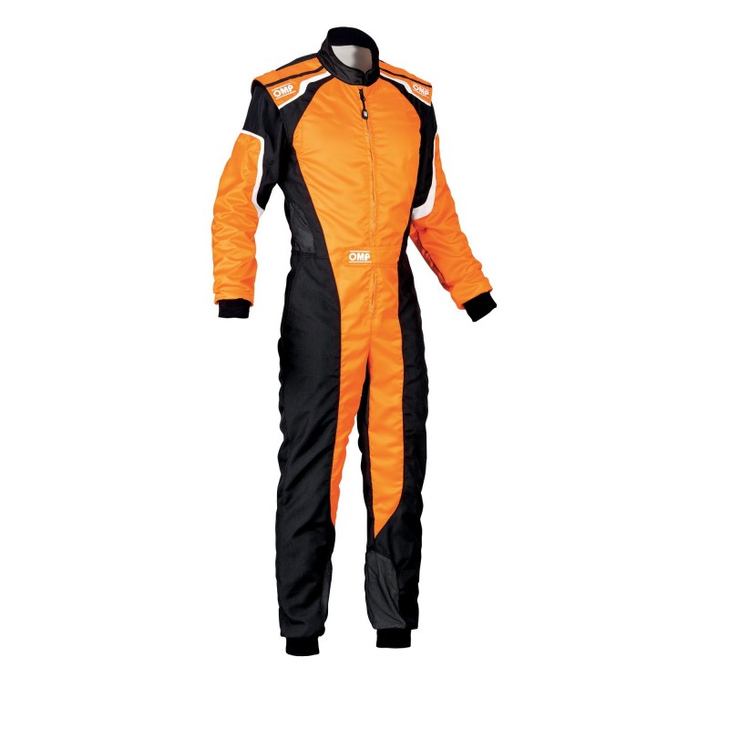 TRAJE DE CARRERAS KS-3 KART (PARA NIÑOS) NEGRO / NARANJA FLUO