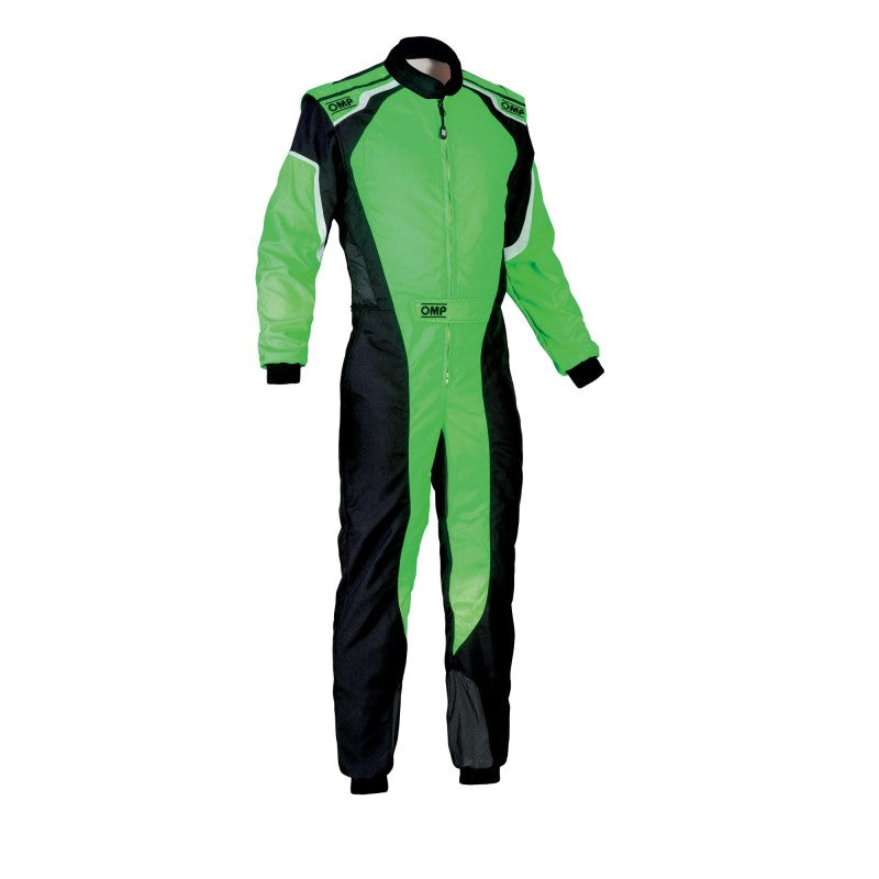 TRAJE DE CARRERAS KS-3 KART (PARA NIÑOS) NEGRO / VERDE FLUO