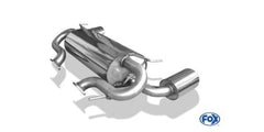 Silencioso final con salidas derecha/izquierda ovaladas CE – Nissan 370Z (Fox Exhaust)