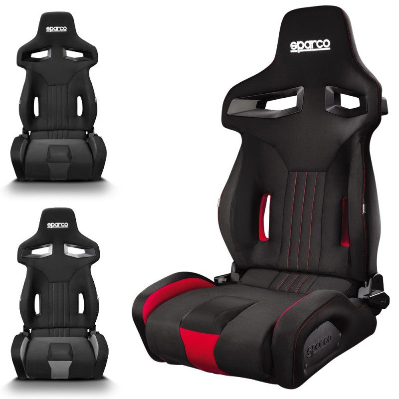 ASIENTO R333 NEGRO/ROJO - SPARCO