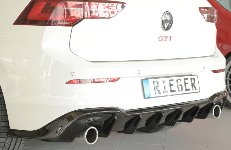 Inserto de faldón trasero - Golf 8 VW Golf 8 GTI: 08.20- | 5- Rieger