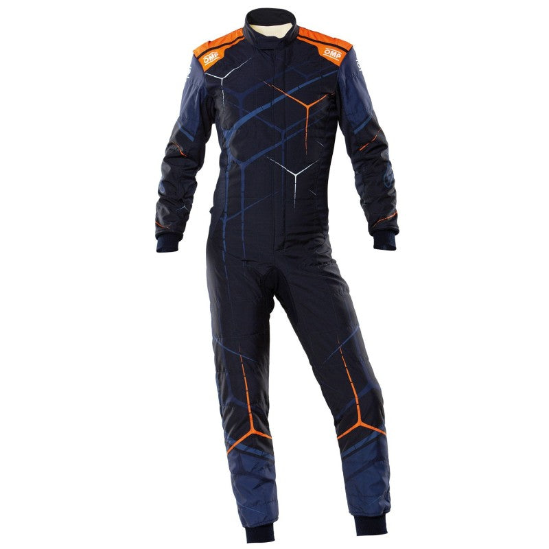 TRAJE CARRERAS ONE ART AZUL MARINO/NARANJA FIA 8856-2018