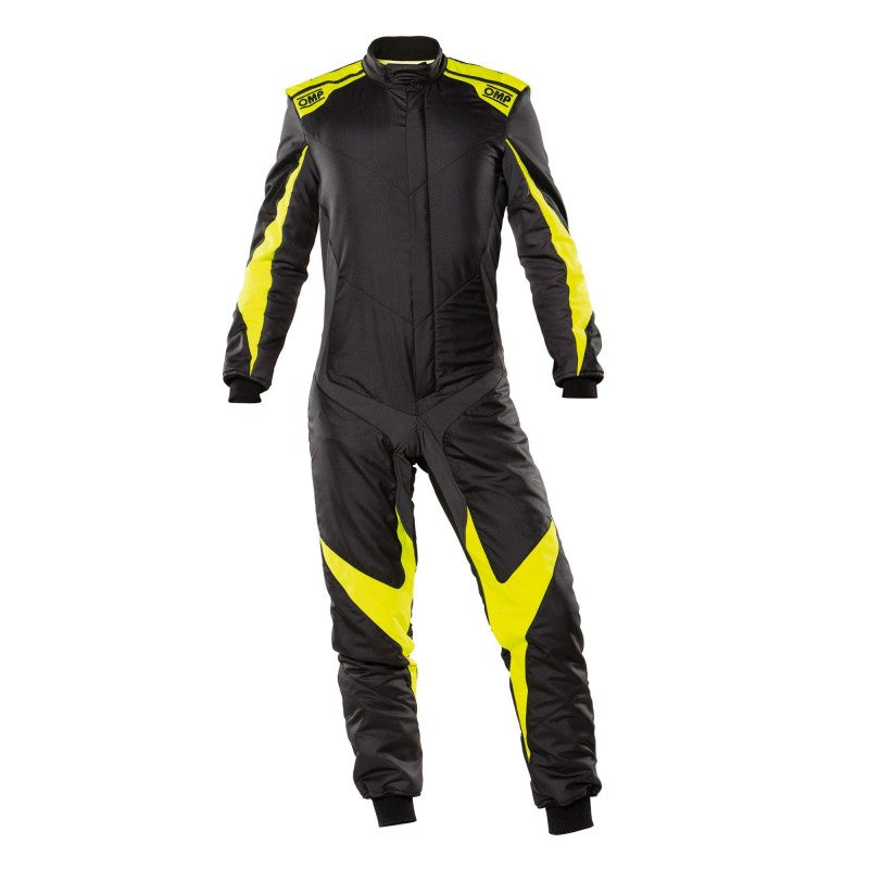 TRAJE CARRERAS ONE EVO NEGRO/AMARILLO FIA 8856-2018