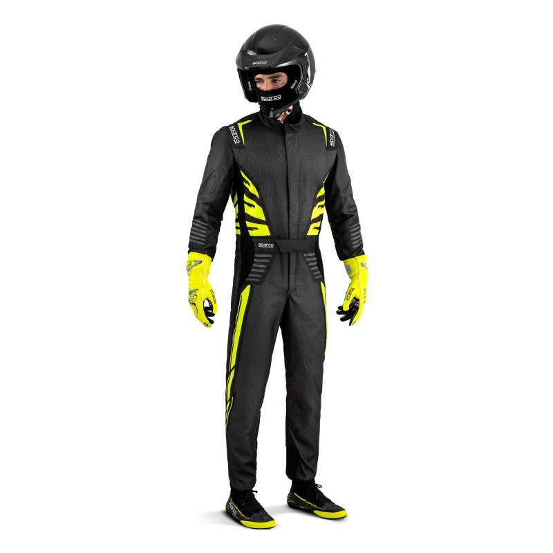 TRAJE DE CARRERAS SPARCO INFINITY 5.0 GRIS OSCURO/AMARILLO FLUOR